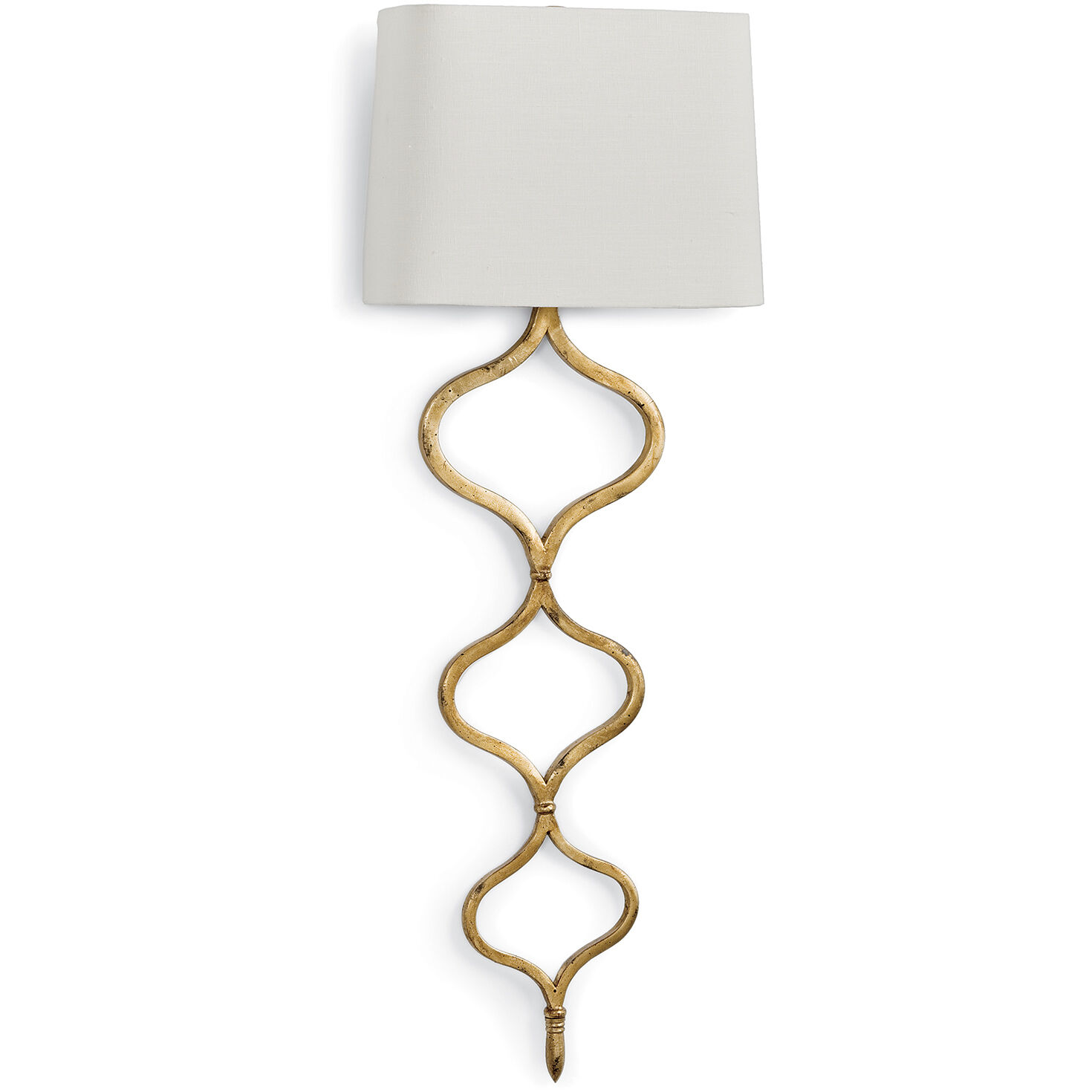 Sinuous 1 Light 12 inch Gold Leaf Wall Sconce Wall Light