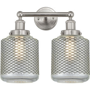 Stanton 2 Light 15 inch Brushed Satin Nickel Bath Vanity Light Wall Light