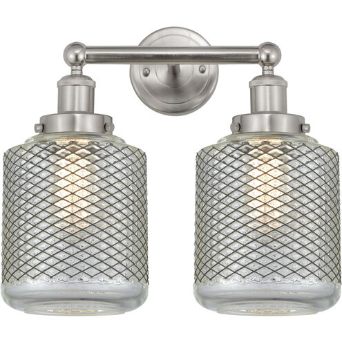 Stanton 2 Light 15 inch Brushed Satin Nickel Bath Vanity Light Wall Light