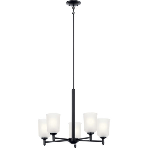 Shailene 5 Light 23.75 inch Black Chandelier Ceiling Light, Medium