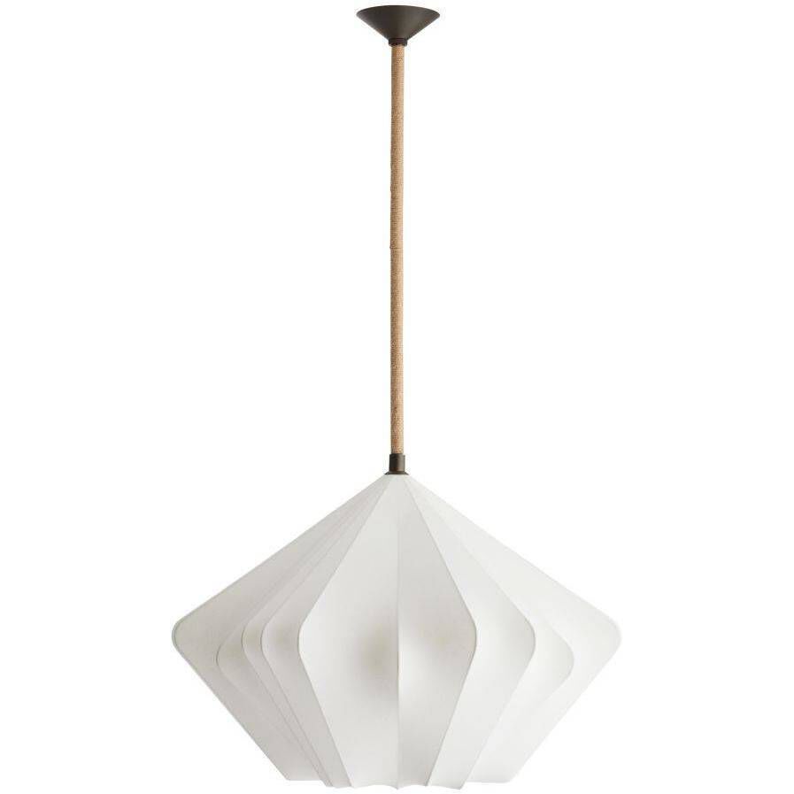 Fazekas 1 Light 26 inch English Bronze and Natural Rope Pendant Ceiling Light