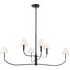 Eadie 6 Light 6 inch Black Chandelier Ceiling Light