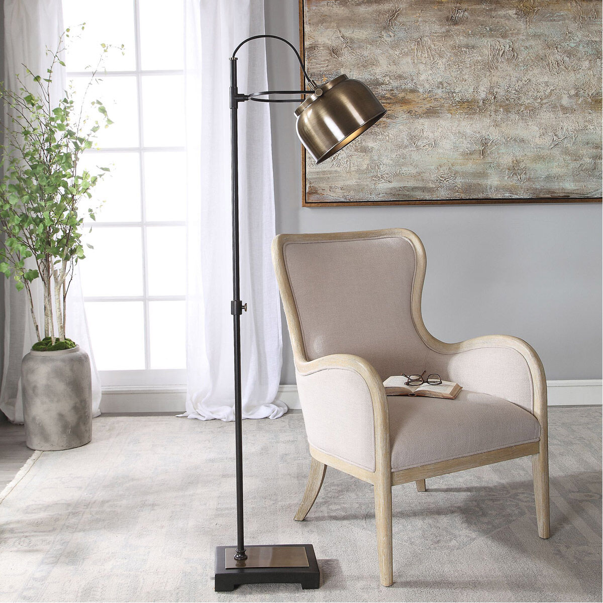 Bessemer 62 inch 60 watt Floor Lamp Portable Light