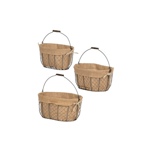 Joyce 16 X 8 inch Basket, Set of 3