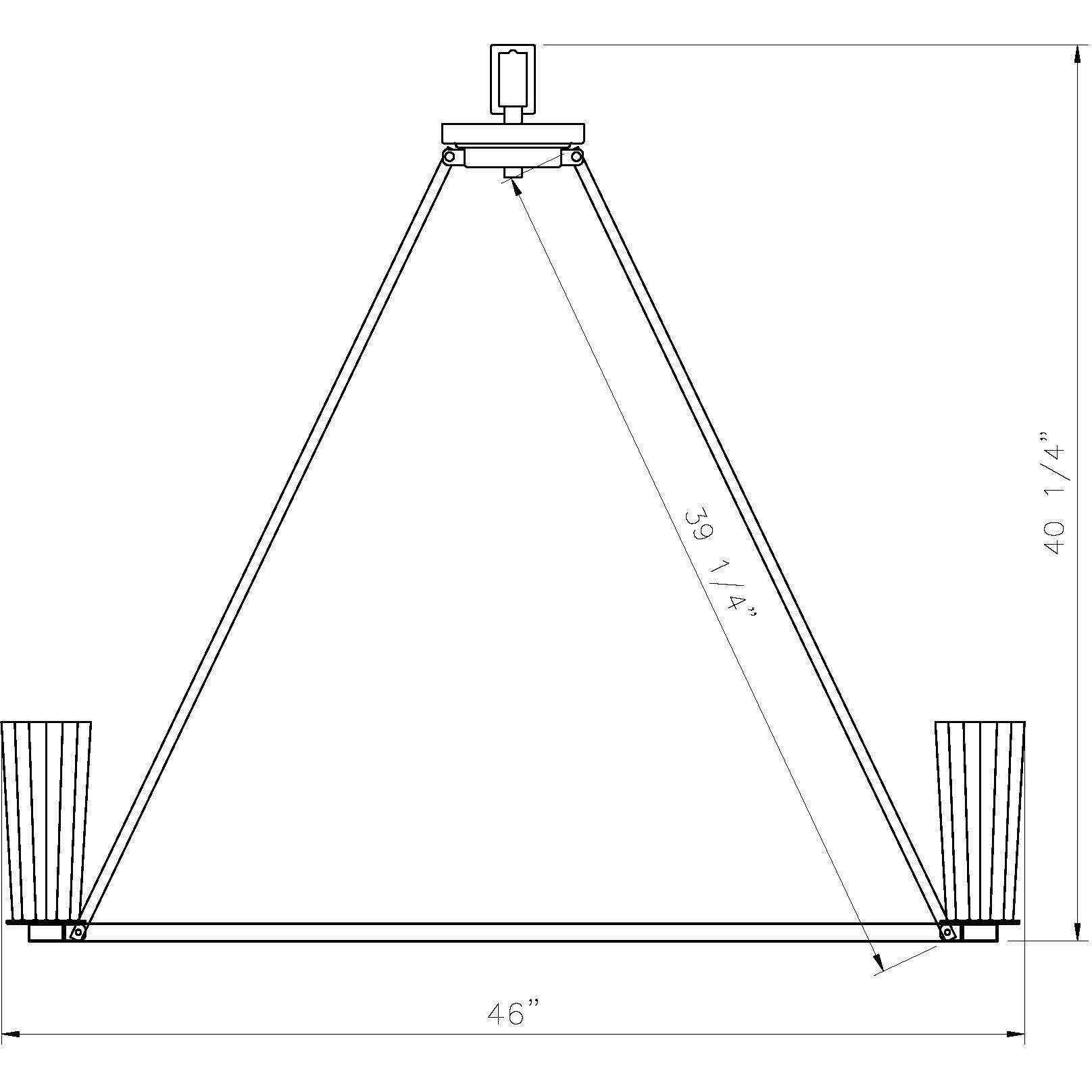 Titus 10 Light 46 inch Modern Gold Chandelier Ceiling Light