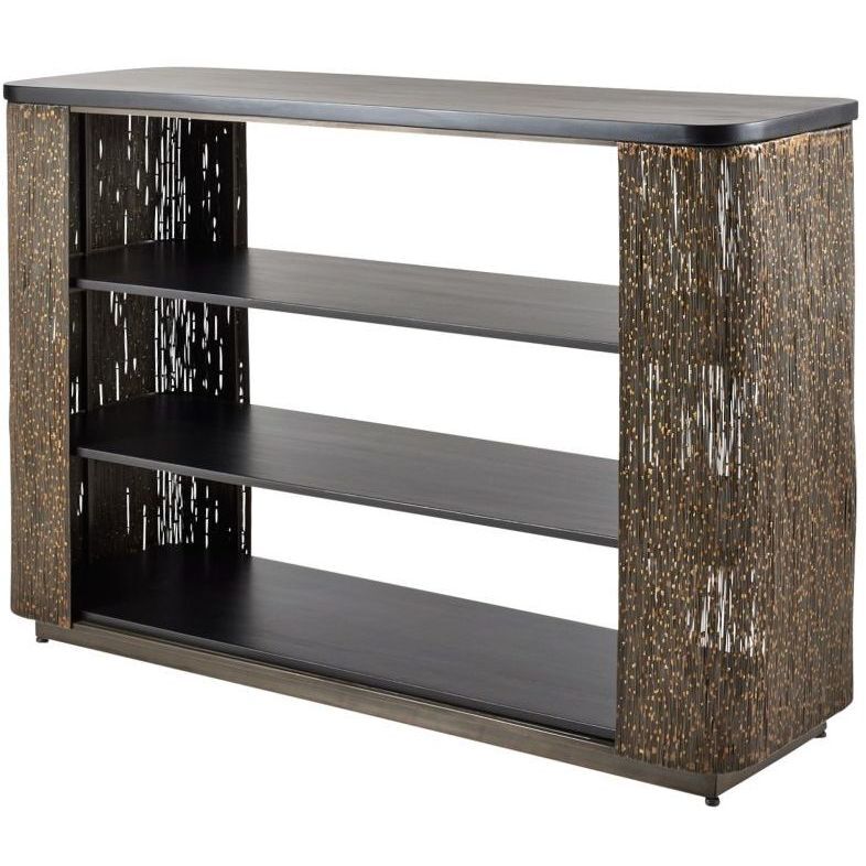 Easton Antique Brass Bookshelf