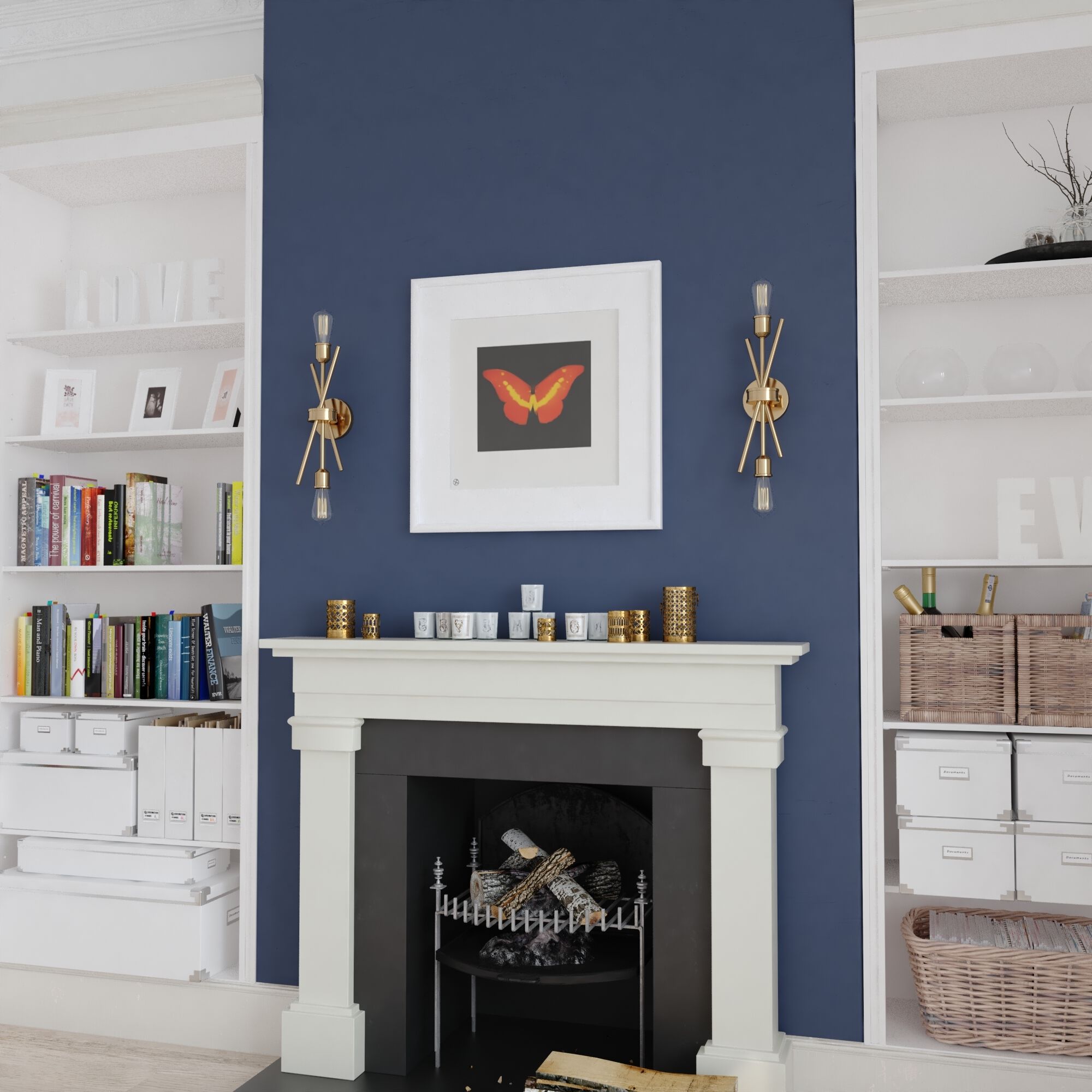 Estelle LED 4.75 inch Natural Brass Wall Light