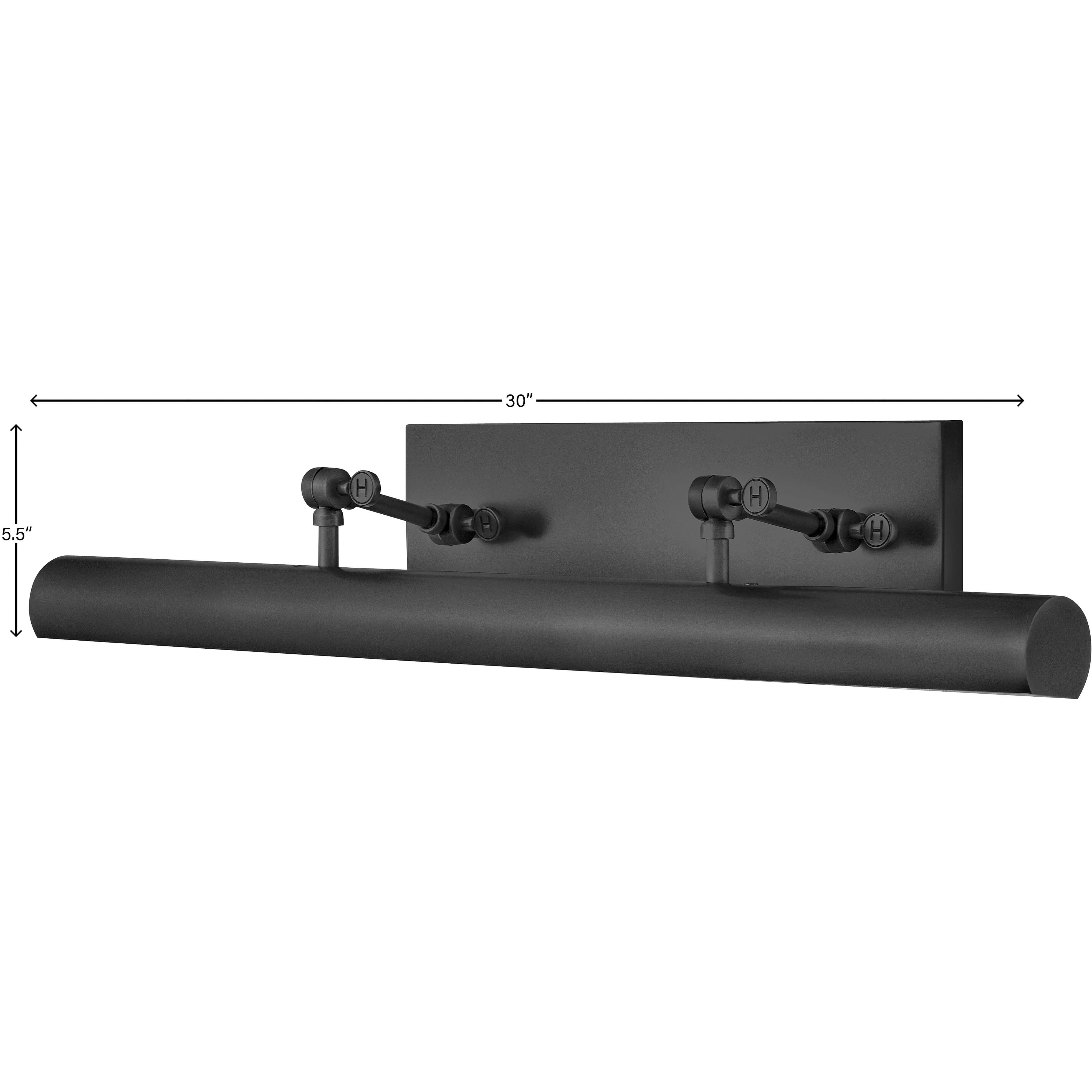 Stokes 30 inch Black Indoor Wall Sconce Wall Light