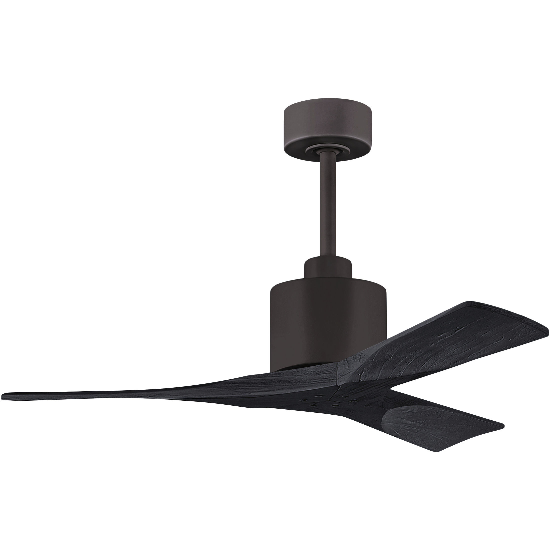 Atlas Nan 42 inch Textured Bronze with Matte Black Blades Ceiling Fan