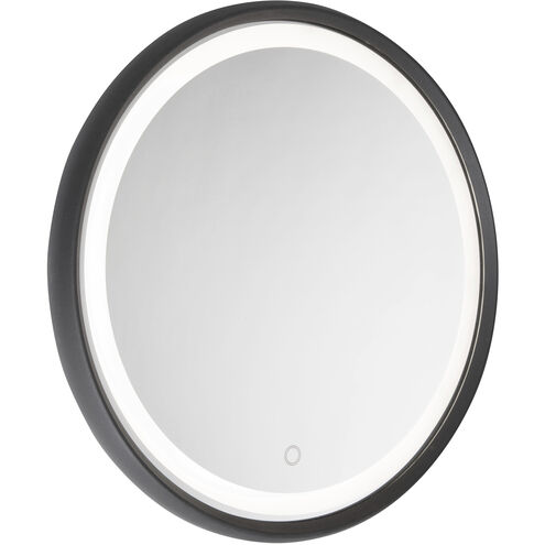 Reflections 23.75 X 23.75 inch Matte Black Wall Mirror