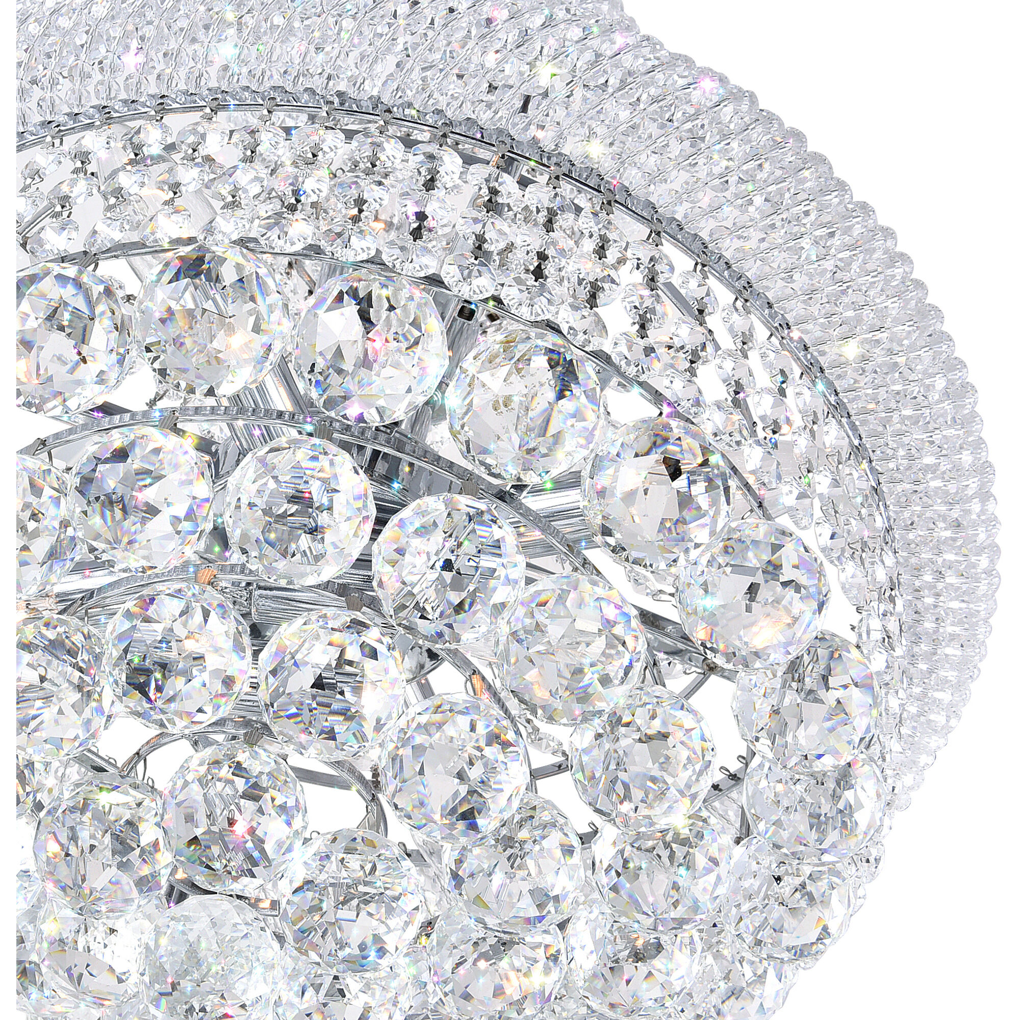 Empire 17 Light 24 inch Chrome Down Chandelier Ceiling Light