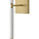 Anika 1 Light 4.75 inch Lacquered Brass Sconce Wall Light