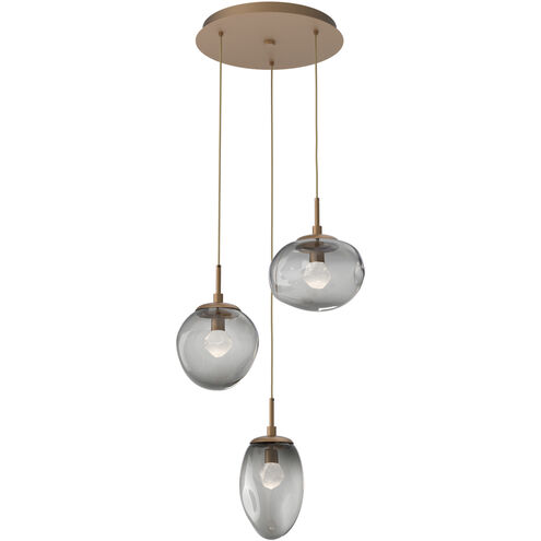 Cosmos LED LED 22.3 inch Novel Brass Chandelier Ceiling Light, Round Multi-Port