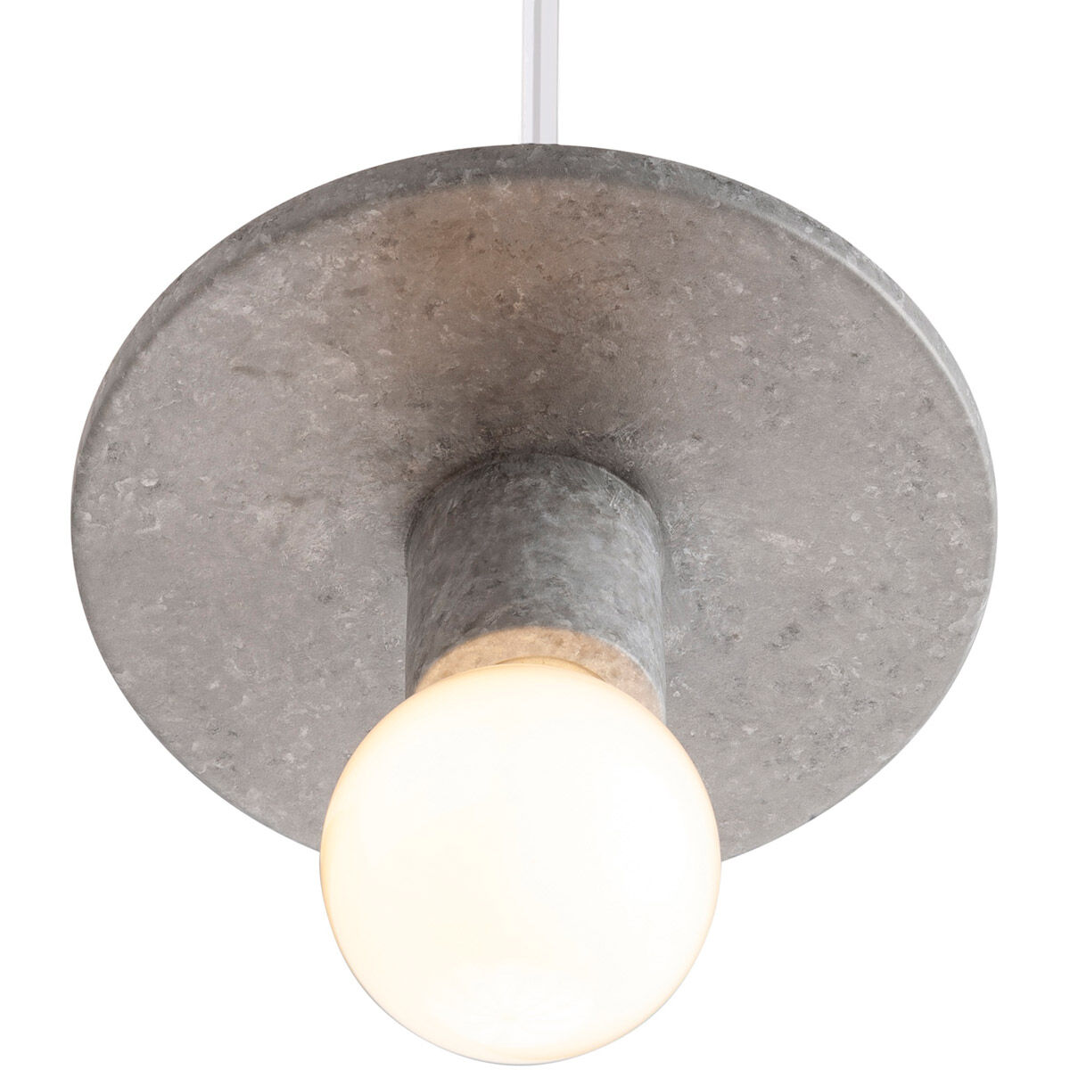 Radiance Collection 1 Light 8 inch Concrete Pendant Ceiling Light