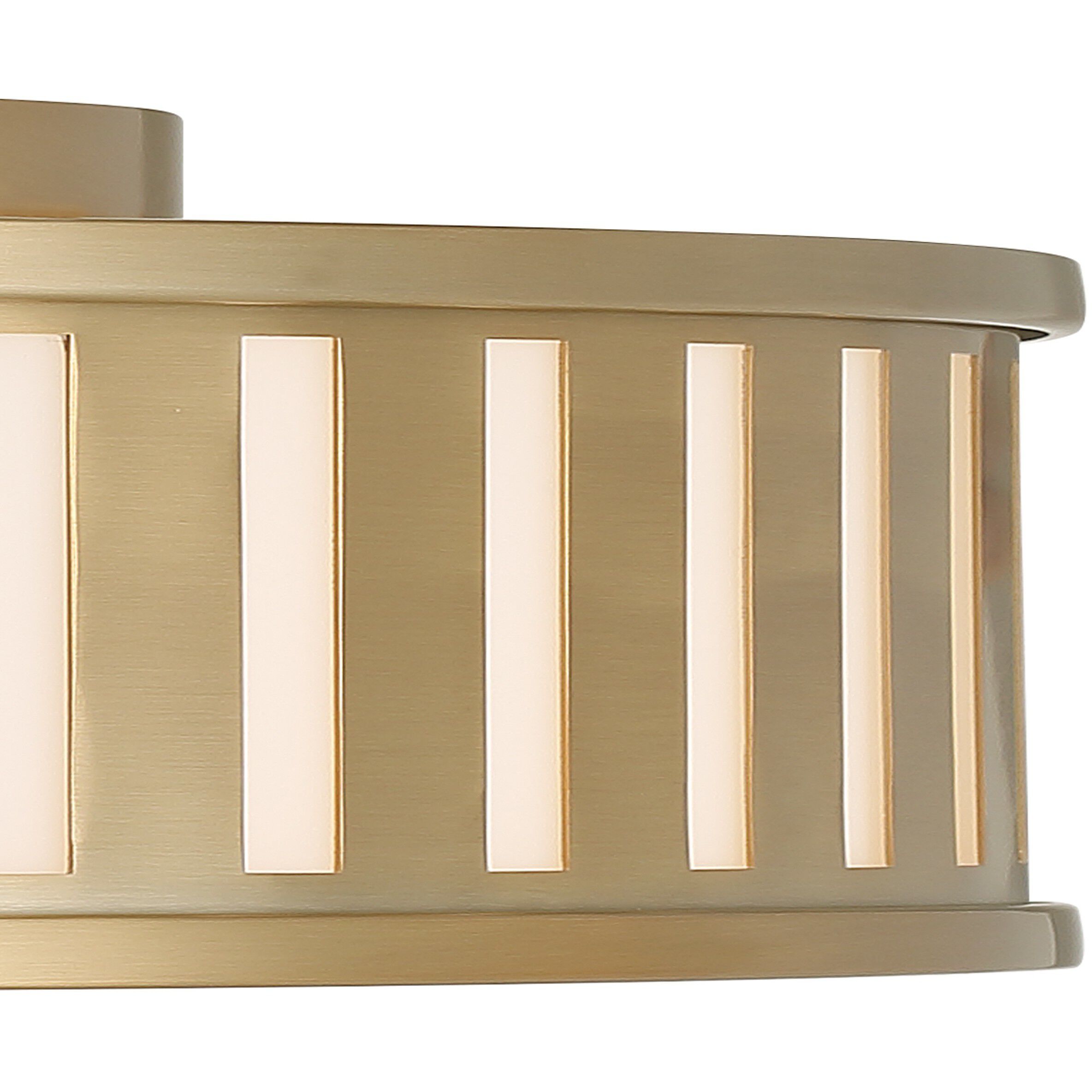 Kendal 4 Light 22.5 inch Vibrant Gold Flush Ceiling Light