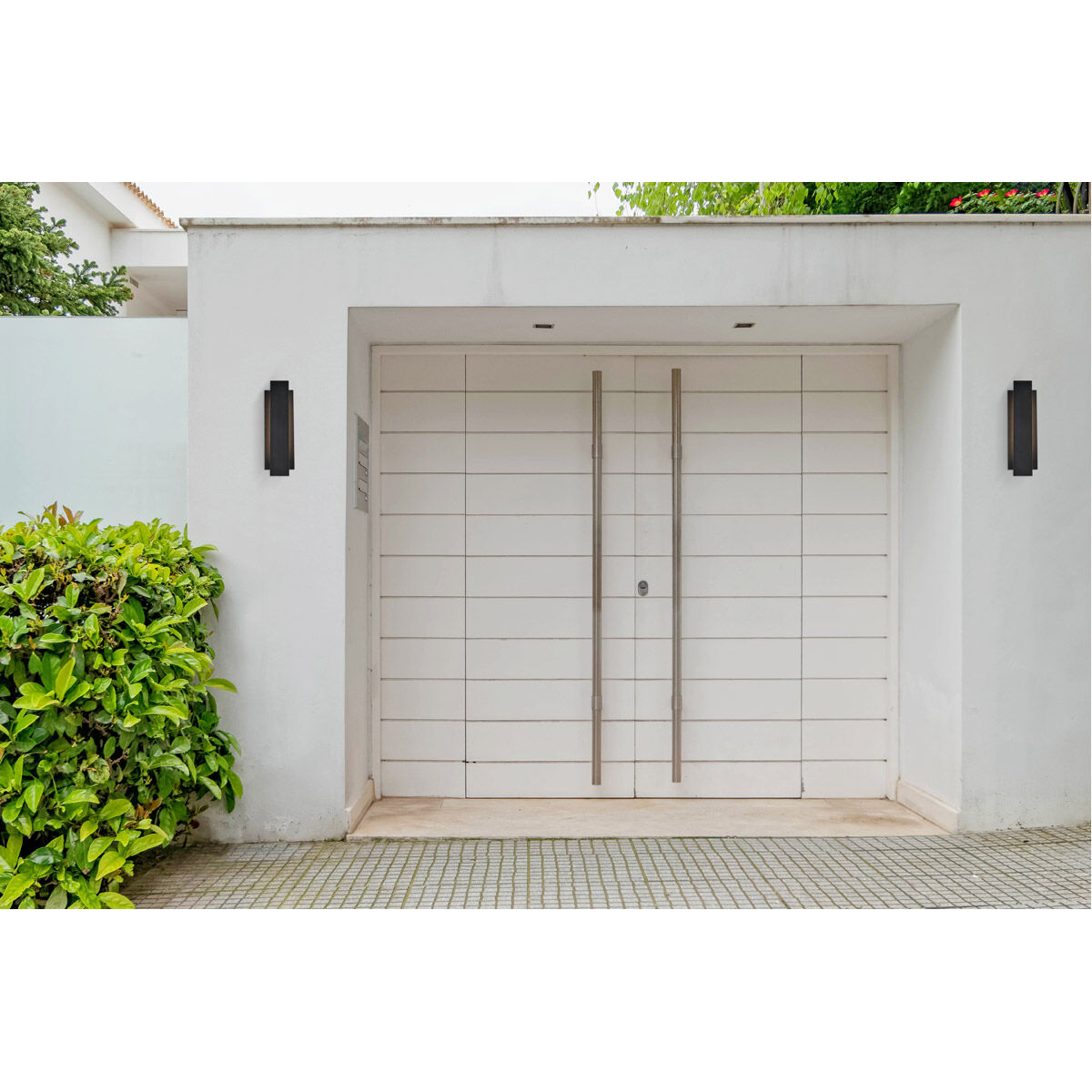 Raine 17 inch Black Outdoor Wall Light