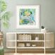 Swim Blue and Green and Multi and Turquoise Framed Art