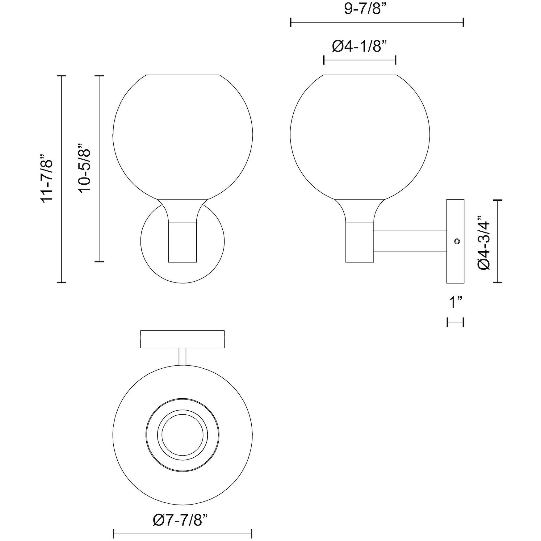 Alora Mood Castilla Wall/Vanity Light Wall Light in Aged Gold, Clear Glass
