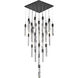 Canada 41 Light 35.43 inch Matte Black Chandelier Ceiling Light