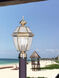 Monterey 1 Light 16.5 inch Antique Brass Outdoor Post Top Lantern