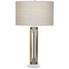 Kipling 30 inch 150.00 watt Antique Brass and Bronze Table Lamp Portable Light