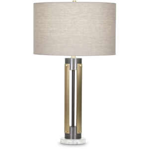 Kipling 30 inch 150.00 watt Antique Brass and Bronze Table Lamp Portable Light
