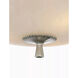 AERIN Pascal LED 14 inch Polished Nickel Bowl Semi-Flush Mount Ceiling Light