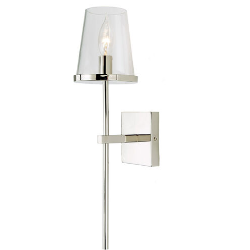 Kent 1 Light 5 inch Polished Nickel Wall Sconce Wall Light