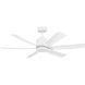 Flera Smart 52 LED 52 inch Matte White with Matte White ABS Blades Ceiling Fan