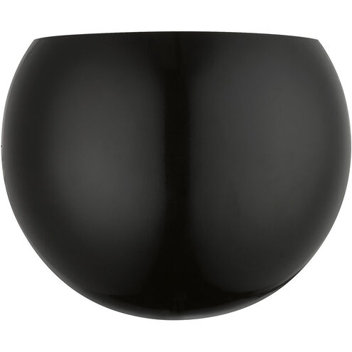 Piedmont 1 Light 10 inch Shiny Black ADA Wall Sconce Wall Light