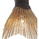 Aristocrat 2 Light 8 inch Dark Bronze and French Gold Mini Pendant Ceiling Light
