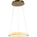 Canada LED 18 inch Sand Gold LED Chandelier Ceiling Light