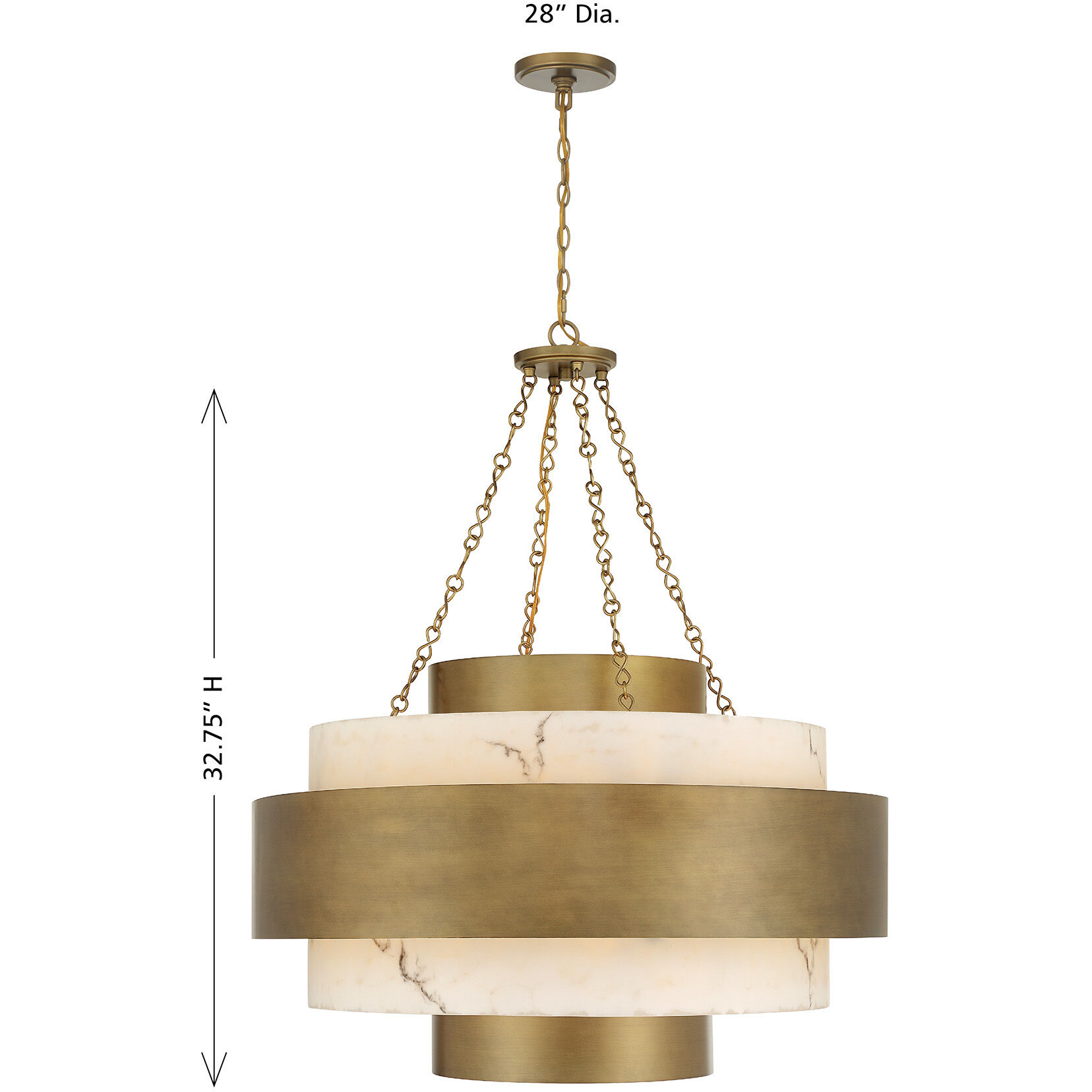 Davenport 8 Light 36 inch Antique Patina Pendant Ceiling Light