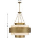 Davenport 8 Light 36 inch Antique Patina Pendant Ceiling Light