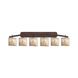 Alabaster Rocks LED 56.5 inch Dark Bronze Bath Bar Wall Light in 4200 Lm LED, Oval, Oval