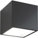 Bloc LED 5.5 inch Black Flush Mount Ceiling Light in 3000K