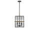 Oakhill 3 Light 13 inch Provincial Wood with Ebony Foyer Ceiling Light