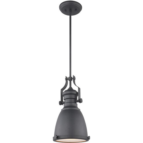 Cresswell Series 1 Light 8.25 inch Matte Black Pendant Ceiling Light