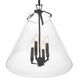 Voss 4 Light 18 inch Matte Black Pendant Ceiling Light