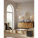 Mademoiselle LED 27.25 inch Contemporary Gold Leaf and Contemporary Gold Chandelier Ceiling Light, Grande