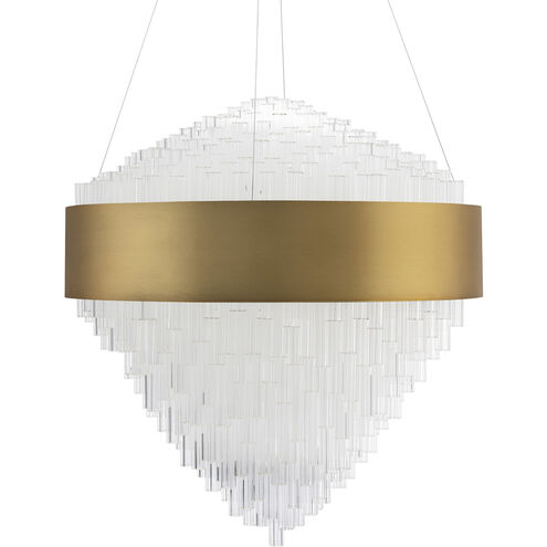 Luzerne 1 Light 26 inch Aged Brass Pendant Ceiling Light