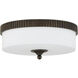 Bryce 1 Light 16.25 inch Oil Rubbed Bronze/White Flush Mount Ceiling Light, Barry Goralnick Collection