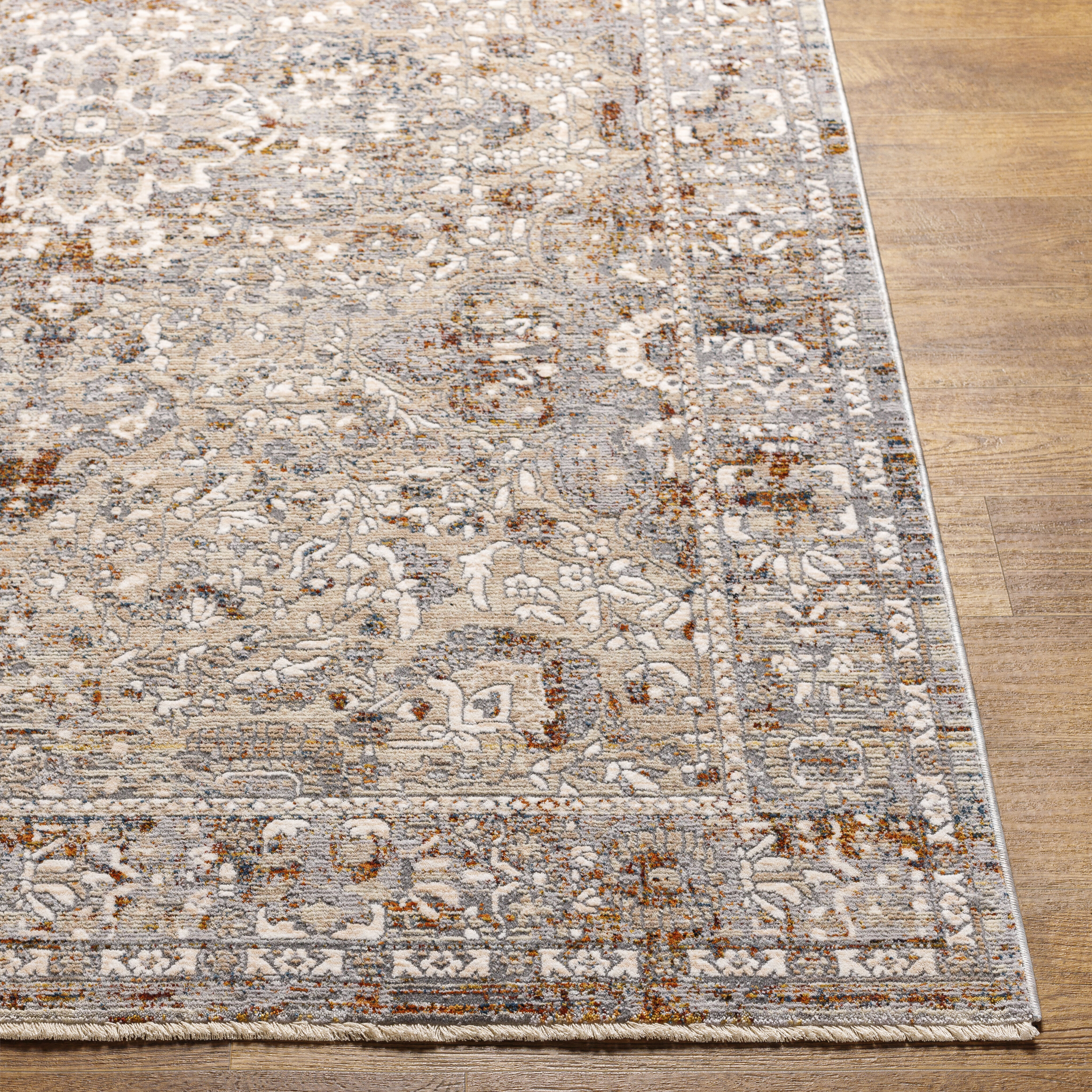 Arya 98 X 60 inch Taupe Rug, Rectangle