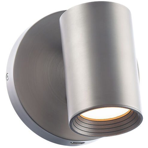 Kepler Reading Light Wall Light in Brushed Nickel, dweLED