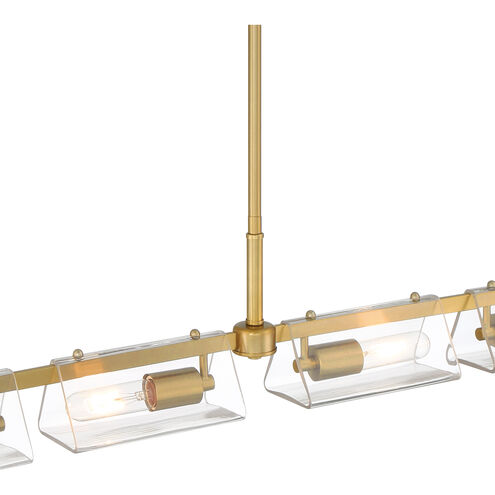 Latitude 4 Light 4.25 inch Brushed Gold Island Light Ceiling Light