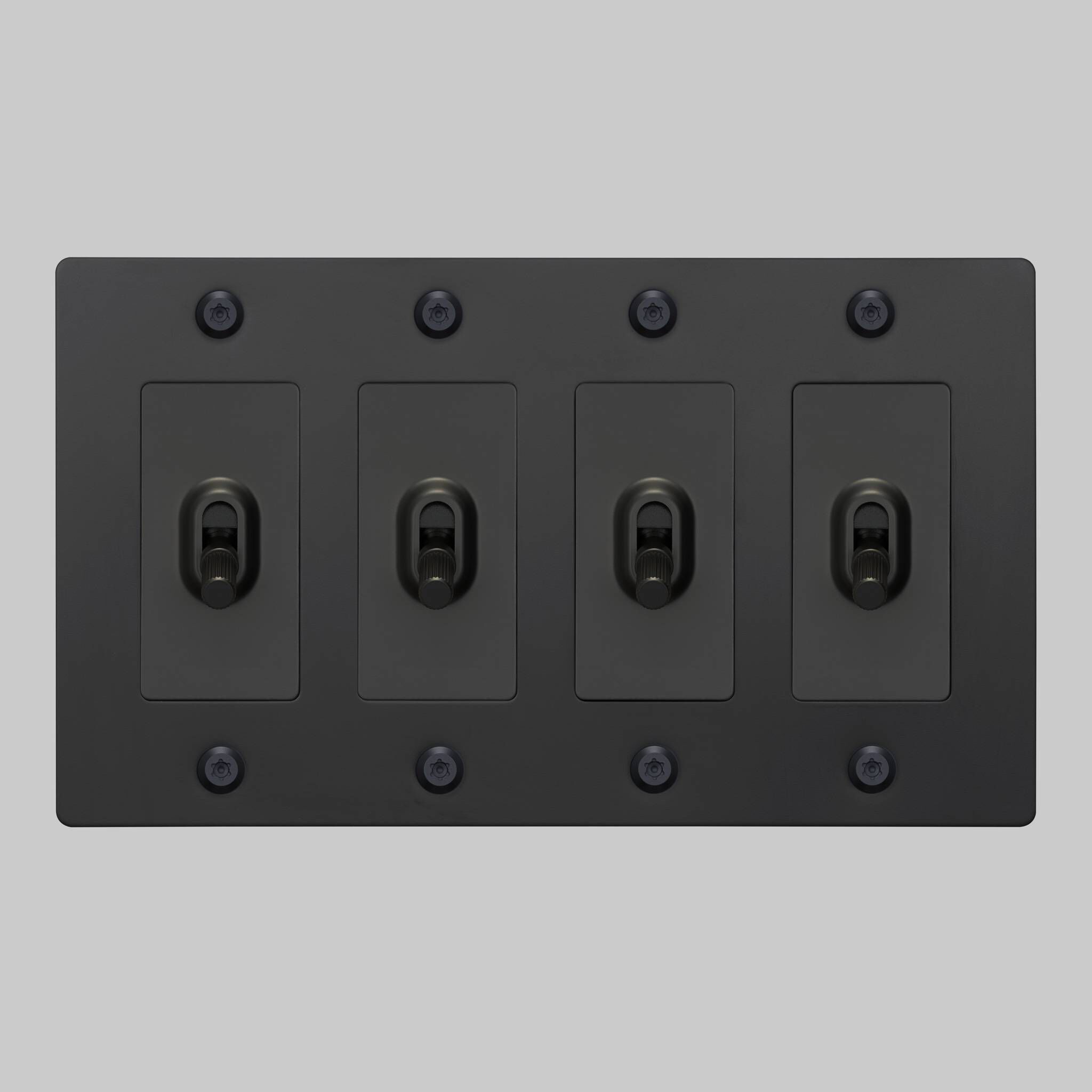 4G Toggle 120-277 Black Light Switch