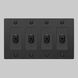 4G Toggle 120-277 Black Light Switch