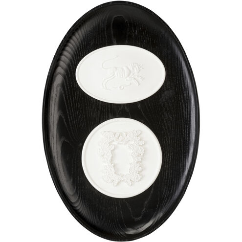 Decatur Black and White/Cream Framed Intaglios Wall Decor