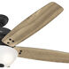 Reveille 60 inch Matte Black with Golden Maple/Stone Blades Ceiling Fan