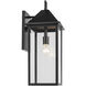 Prin 1 Light 22 inch Black Outdoor Wall Light, Large